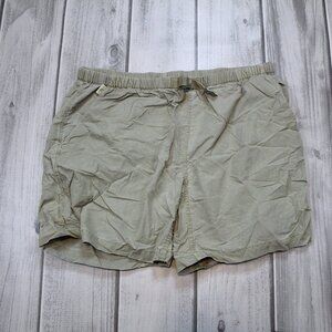 Men's Tan Flat Front Shorts